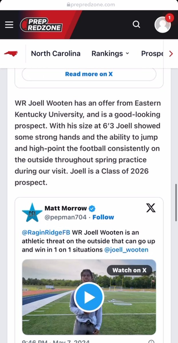 thank you @pepman704 for the write up @704ragingbull @HRHSrecruits @Gm4Sports