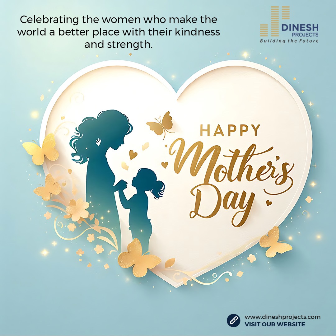 Celebrating the women who make the world a better place with their kindness and strength. Happy Mother's Day!
#ElegantLiving #LuxuryRealEstate #DineshAuric #PremiumProperty  #3BHKApartments #bachupally #FlatForSale #DineshProjects #DineshAuric #HappyMothersDay #MothersDay2024