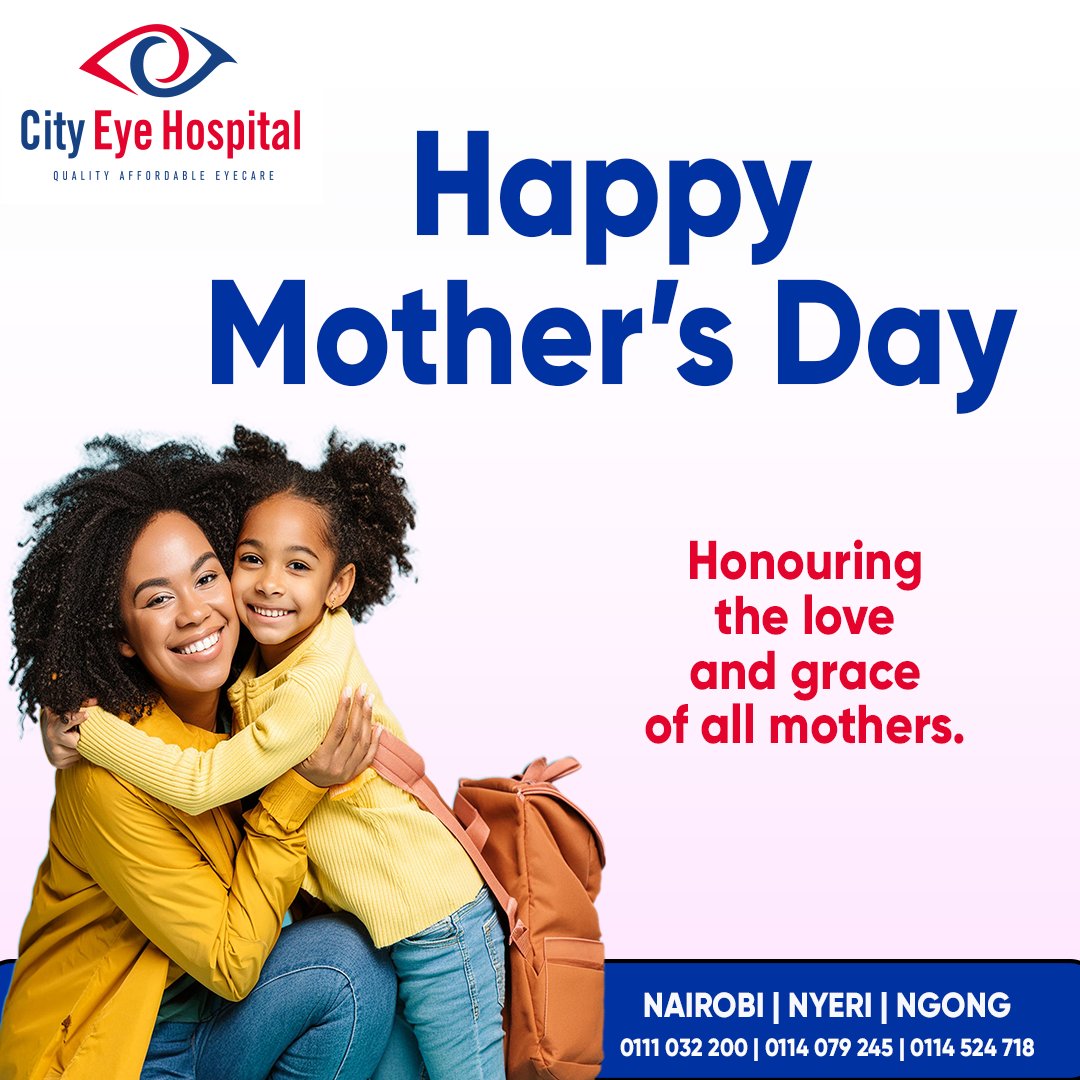 Happy Mother's Day. We honour and respect you. Thank you for putting your trust in us to take care of you and your children. 

#mothersday #happymothersday #mothers #cityeyehospital #healthcare #eyecare #nairobikenya