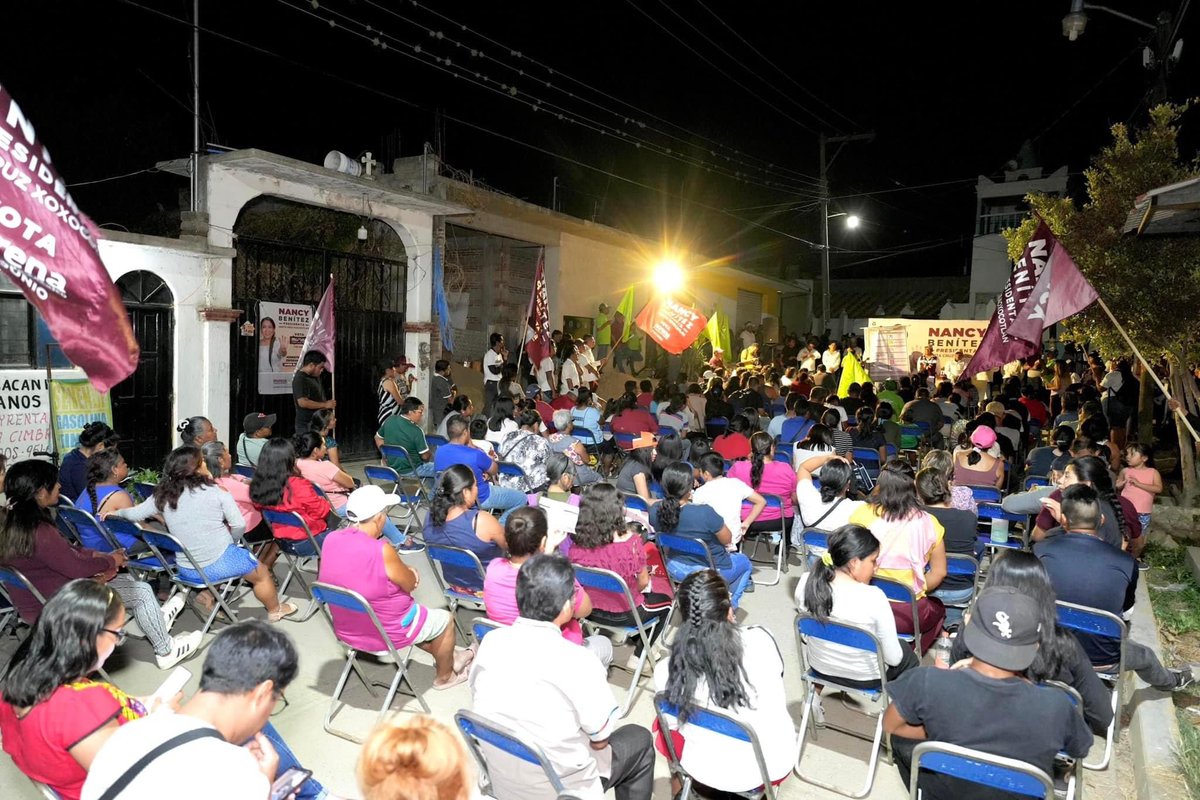 #Elecciones2024 @Nancy_Benitez_ Candidata de Morena a la Presidencia Municipal de Santa Cruz Xoxocotlán. 👇👇👇👇 Estamos a 22 días de hacer historia en Santa Cruz #Xoxocotlán, el proyecto de transformación para nuestro municipio será una realidad, y esto es gracias a quienes…