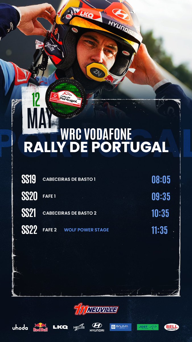 Gooooood morning early birds! It’s Day 3 of @rallydeportugal and we are ready for #SuperSunday and the incredible #Fafe stage. #WRC #RallydePortugal #HMSGOfficial