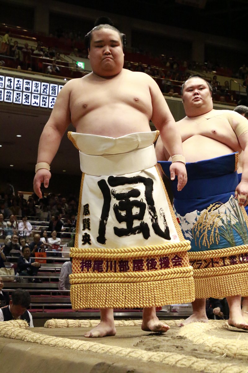 ＜初日の様子＞ 新十両力士にとって、初の土俵入り。 阿武剋、栃大海、風賢央。 #sumo #相撲 #五月場所 #夏場所
