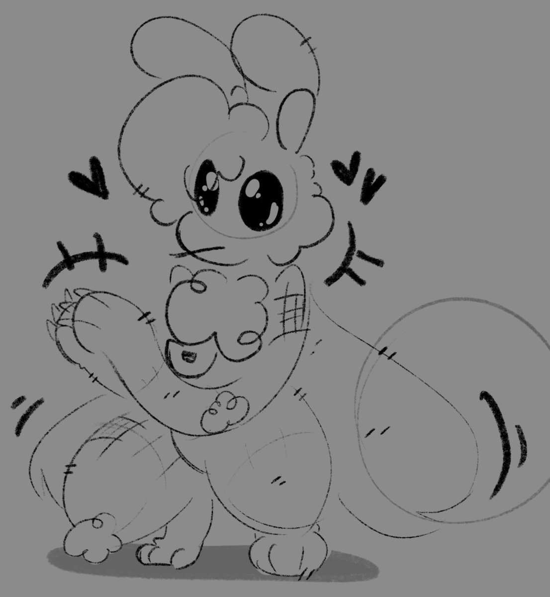 spookamber's tweet image. hehe scruffy little moth plushiee guy