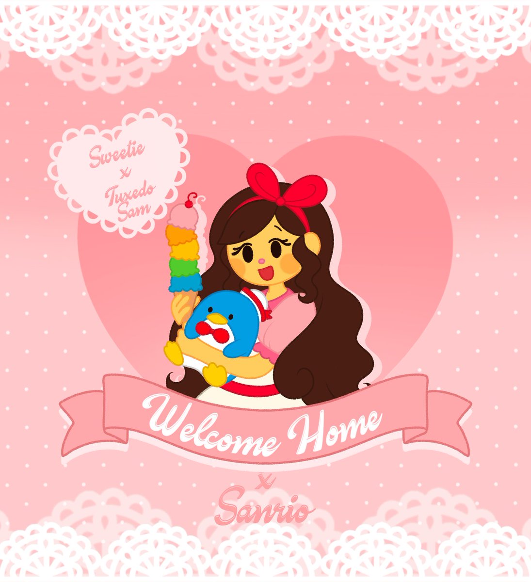 Welcome Home x Sanrio Collab! (1/3)
#welcomehome #welcomehomefanart #Sanrio
#WallyDarling #juliejoyful #taylorsweetie #HelloKitty #usahana #tuxedosam