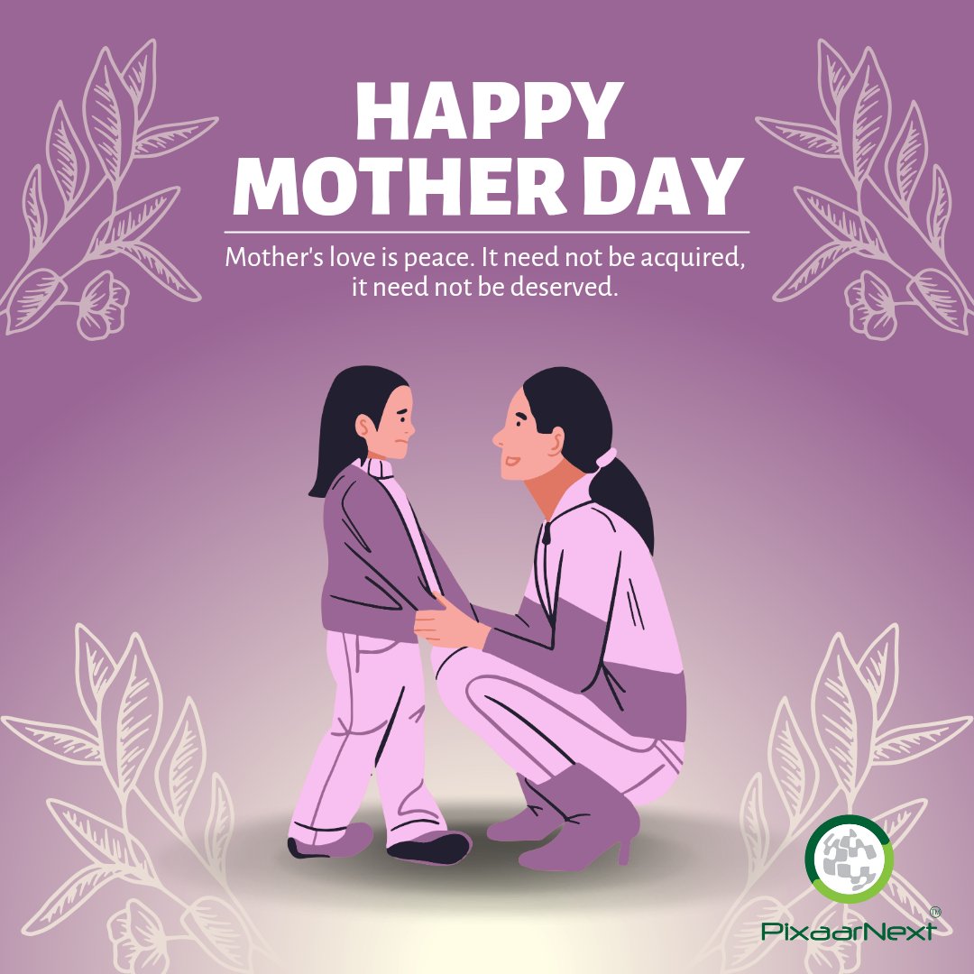 A mother's love is peace. It need not be acquired, it need not be deserved.

#Mothersday2024 #pixaarnext #makeinindia #computers