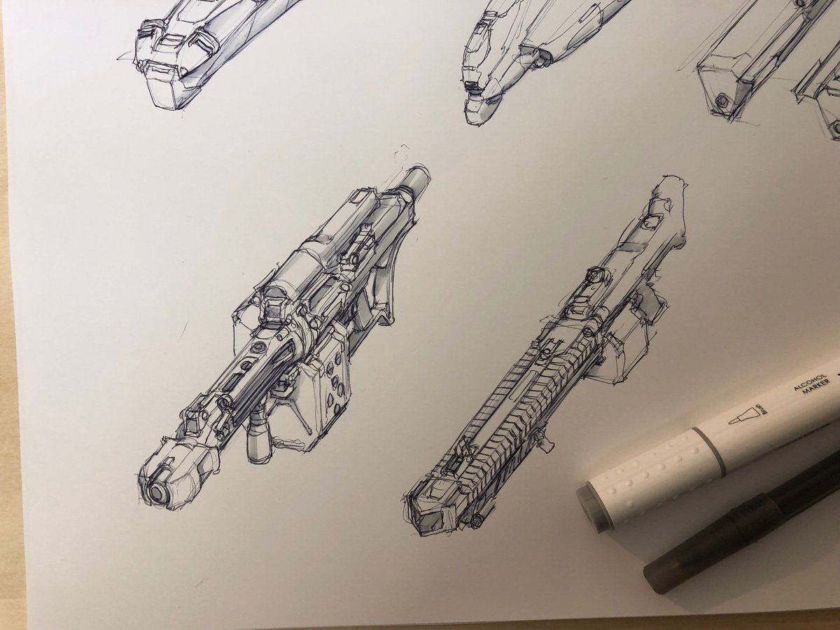 monochrome weapon sketch gun no humans traditional media science fiction  illustration images