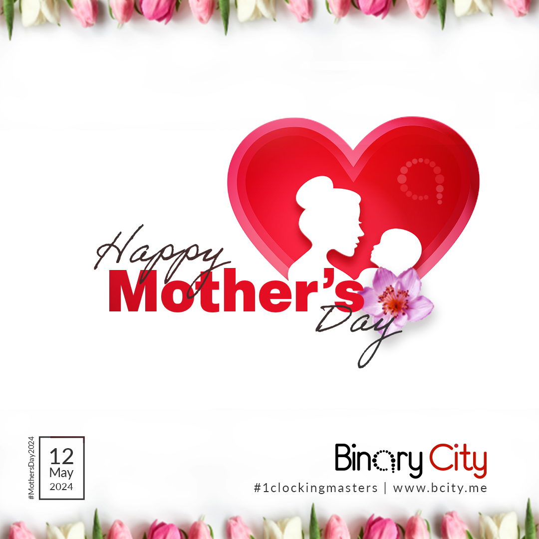 To all the incredible moms, Happy Mother's Day! We love you, Mom! ❤️🤗 #MothersDay2024 #binarycity #1clockingmasters bcity.me