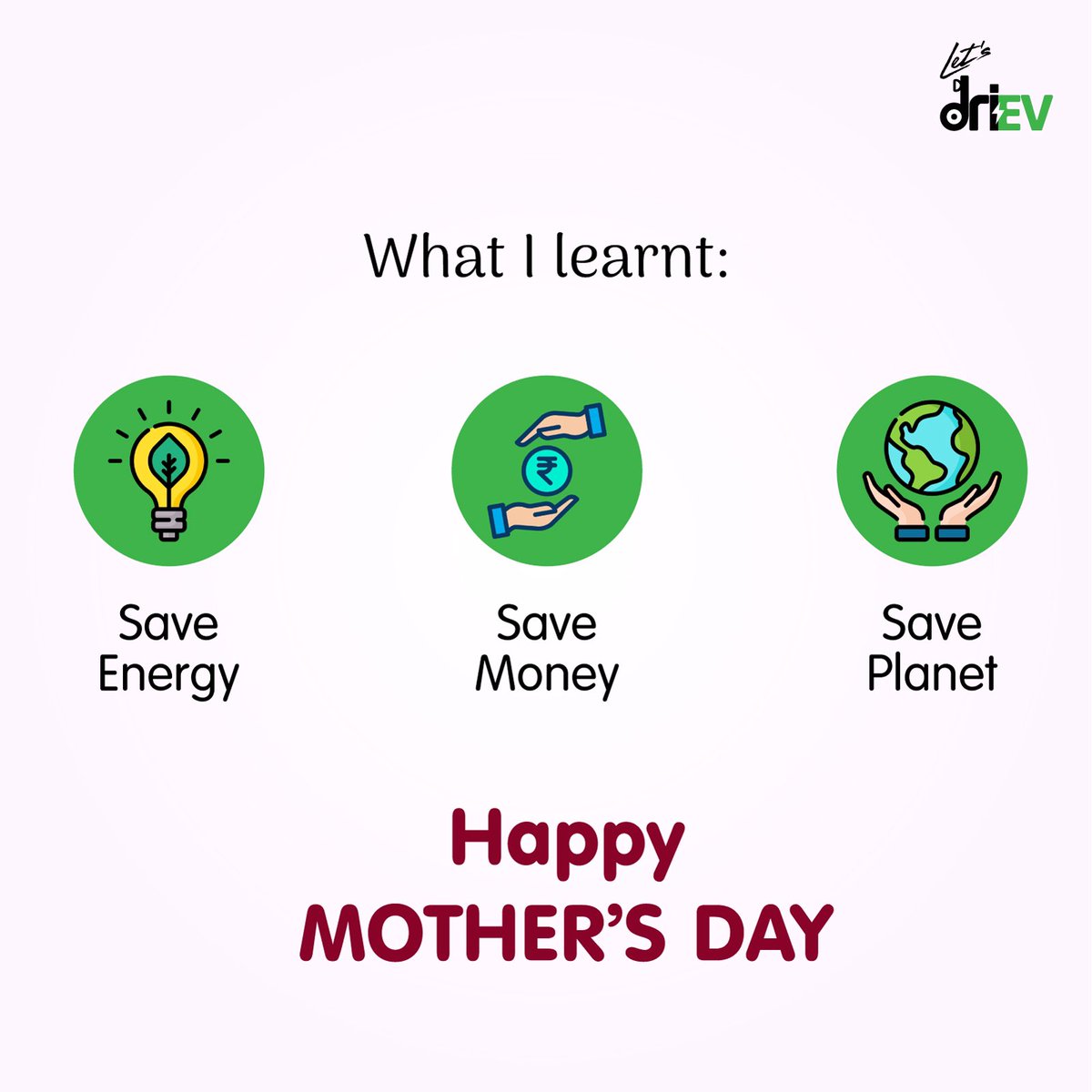 LetsdriEV's tweet image. Remember the times when your mom asked to save? Looking back, it could have meant a lot more than just money!

Happy Mother’s Day!

#Mothersday #SaveForFuture #SustainableModel #LetsdriEV #motherhood