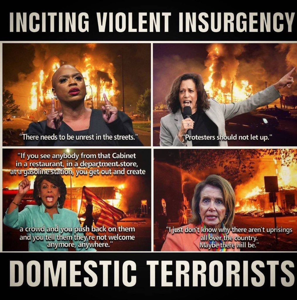 @DC_Draino MSM, Pelosi, Biden, Schumer, and Democrats demonized Trump supporters, and treated them as less than human. Instead of demonizing BLM and Antifa, they made excuses, calling their violent protests ‘mostly peaceful.’ Democrats used extreme propaganda to demonize one group, while…