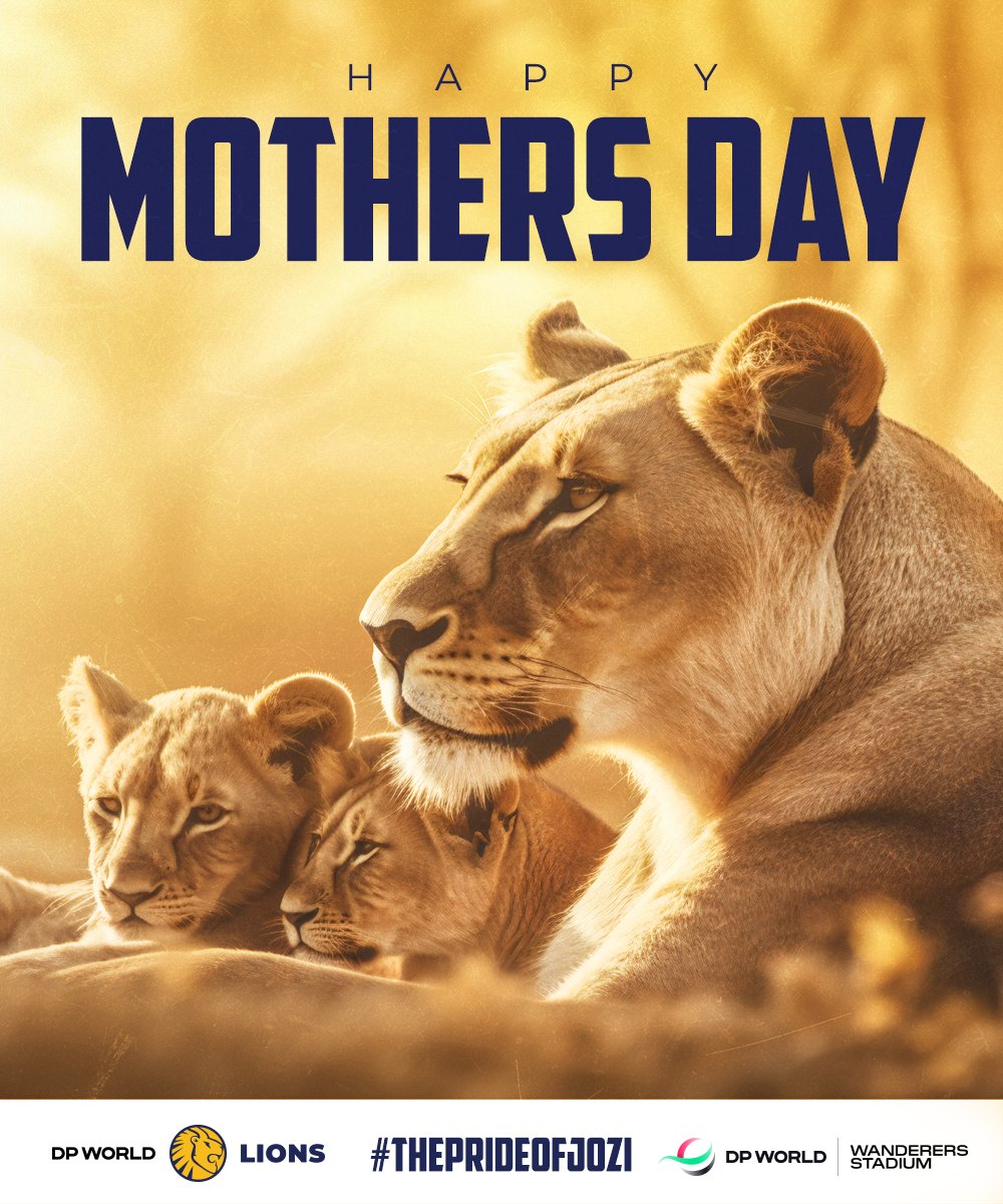 🦁 From our pride to yours 

Wishing a Happy Mother's Day to all the Lions Cricket moms. ❤️

May you have a day filled with love, happiness and warmth with your families. 🌻 💕

Thank you for all that you have done and continue to do for the pride.

#LionsCricket #ThePrideOfJozi