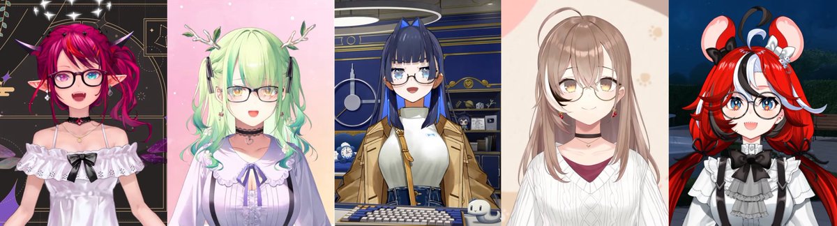 We finally have them all!! 🩷💚💙🤎❤️

The Promise Megane Collection is finally complete!!🕶️✨

#IRyShow #faunline #krotime #watchMEI #TeleBAE #holoPromise