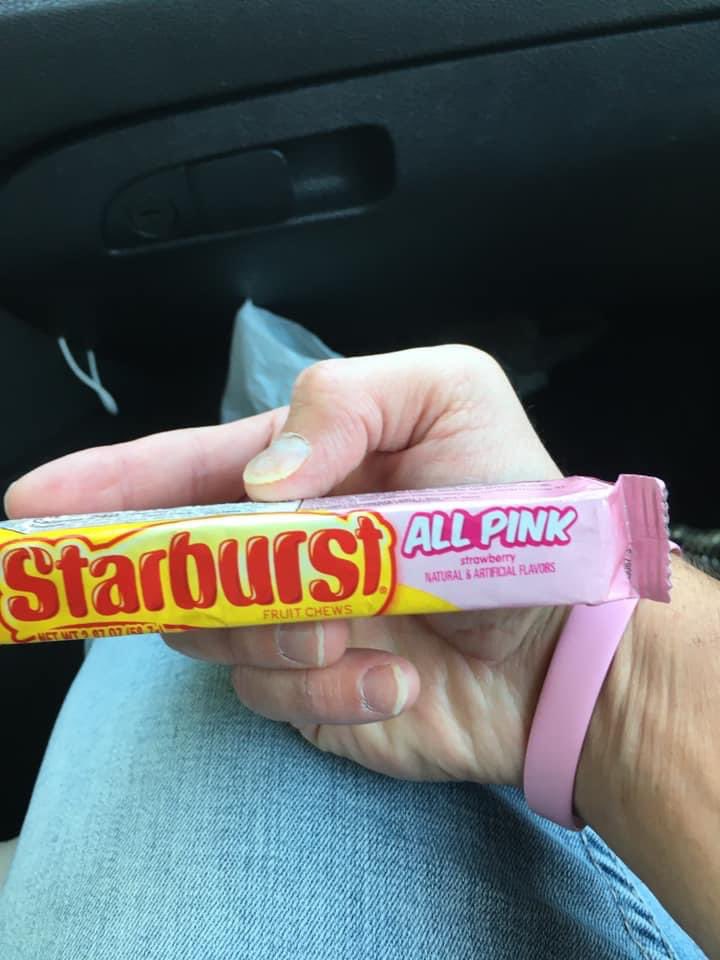 I found an all Pink Starburst pack 
Don’t ever let anyone treat you like a yellow Starburst 
You’re a Pink Starburst! 
 #PinkStarburst