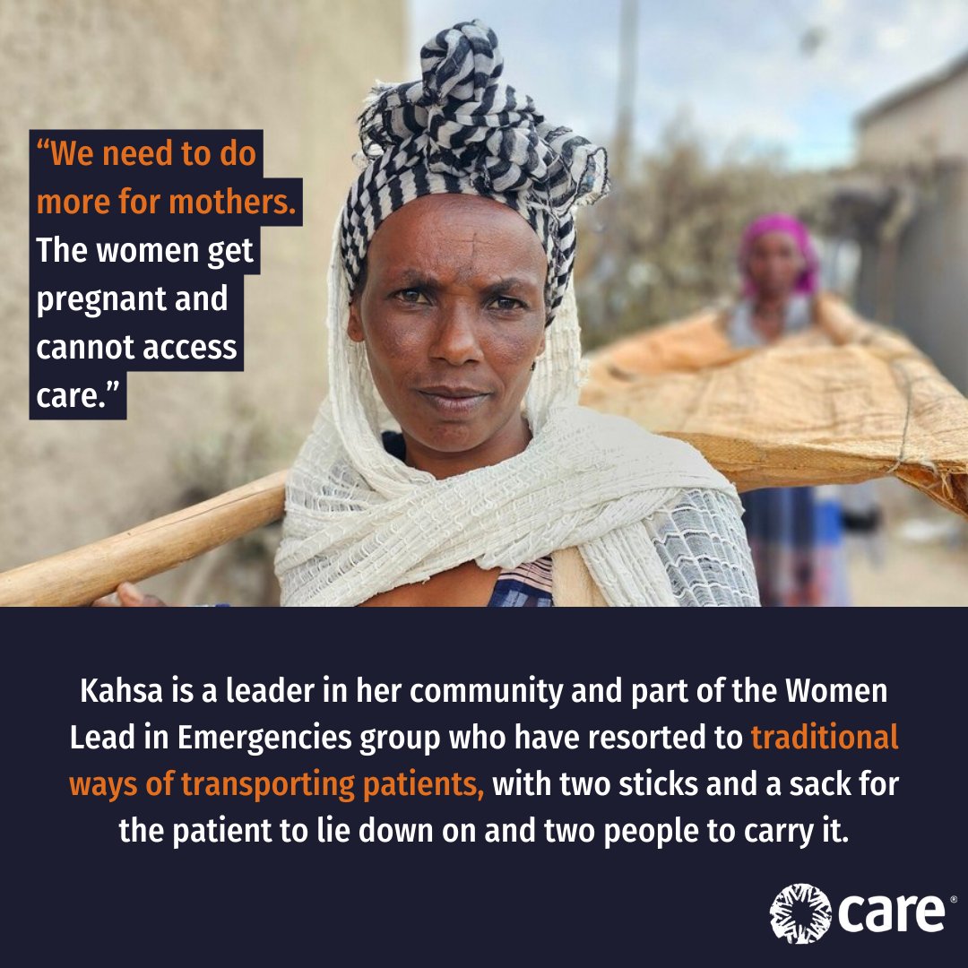 The 3-year conflict in #Ethiopia continues to impact on #women & girls, with #maternal mortality rates increasing fivefold. Kahsa is a community leader where women are fighting for #mothers & using their voices as part of the decision-making. Read more: careinternational.org.uk/news-stories/s…