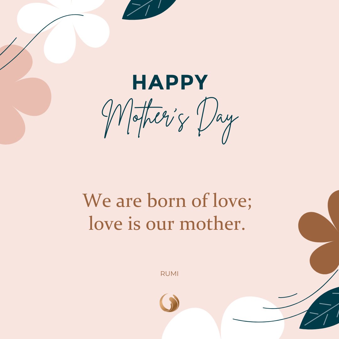 'We are born of love; love is our mother.” ✨
-Rumi

Happy Mother’s day! 💕

#HappyMothersDay