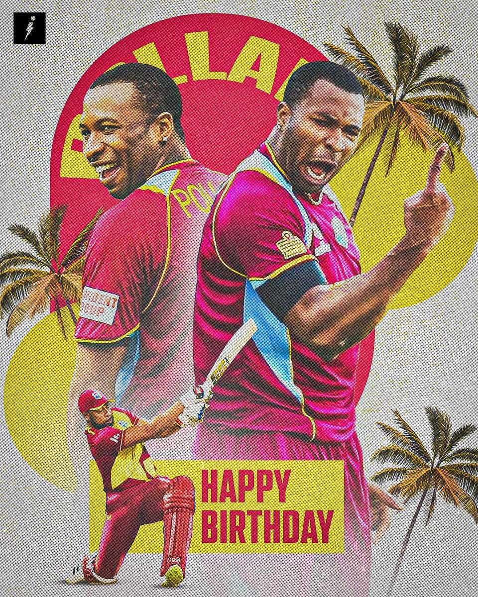 Wishing a happy birthday to the legendary Caribbean all-rounder, Kieron Pollard!

#KieronPollard #WestIndies #Birthday #SportsInfoCricket