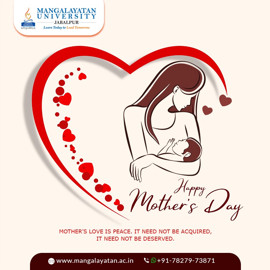 To the world, you are a mother. But to your family, you are the world.🙏🏻
Happy Mother's Day To All the mothers in the world.
#MangalayatanUniversity #happymothersday2024 #motherhood #mothersday