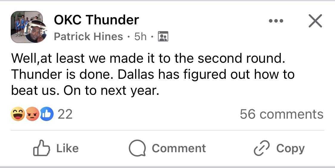 Part 2 of “Thunder Facebook” tonight. 

If you agree you’re fake