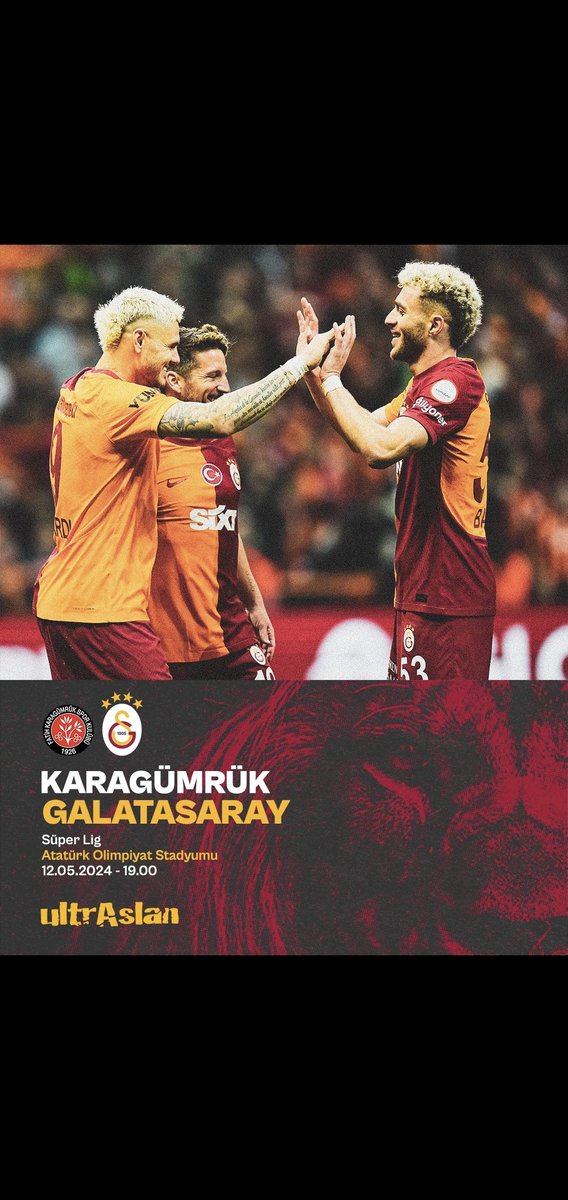 #BugünGünlerdenGALATASARAY 🦁❤️💛🇹🇷 #Hedef24 #GalatasaraySK Başarılar Galatasaray’ım 🦁 #BugünGünlerdenGALATASARAY