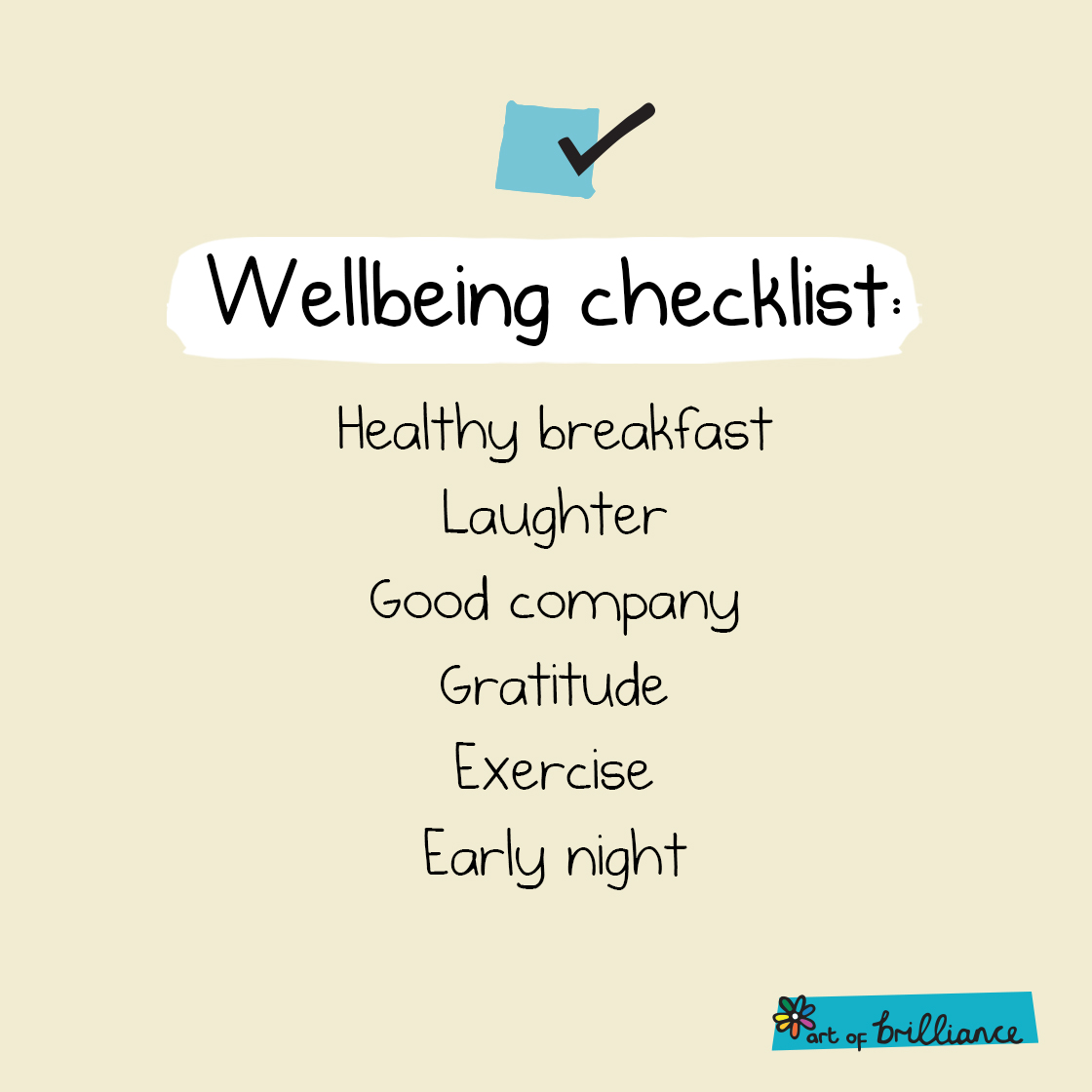 Wellbeing 6-pack… how many can you tick?