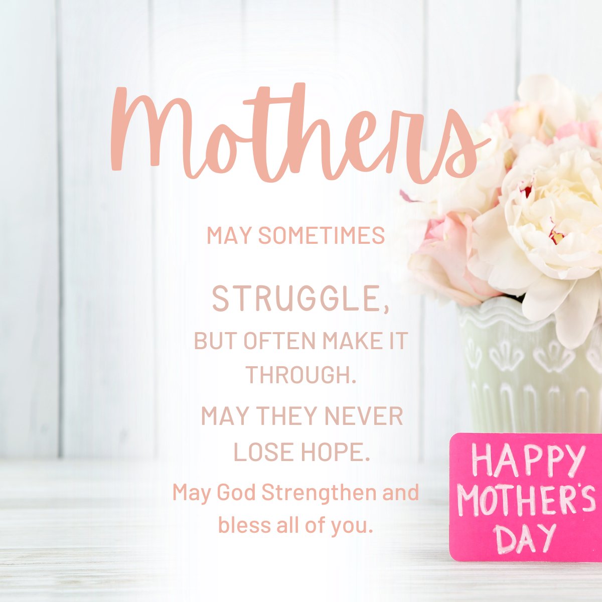 Extending heartfelt wishes to all the fantastic mothers on Mother's Day!

Many daughters have done virtuously, but thou excellest them all.
Proverbs 31:29

#HappyMothersDay #BibleVerse #BlessedDay
