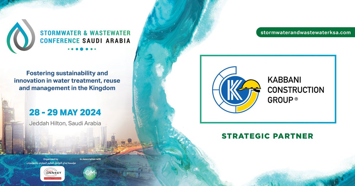 نفخر بمشاركة القباني للانشاءات في مؤتمر مياه الأمطار والصرف بالسعودية من 28 إلى 29 مايو من خلال شركتنا KST لعرض ومناقشة حلولنا المبتكرة.
KCG, part of @IKKGroup_SA, will participate in Stormwater & Wastewater Conference in KSA, showcasing KST's innovative solutions.
#KCG #IKK #KST