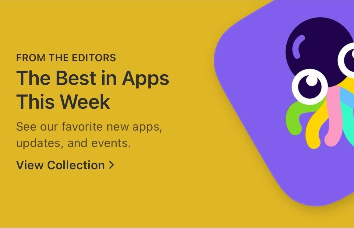 Our #OctoStudio mobile coding app was featured in 'The Best in Apps This Week' on Apple App Store! Download it and create interactive games and animations anytime anywhere! @octostudioapp apps.apple.com/us/story/id174…