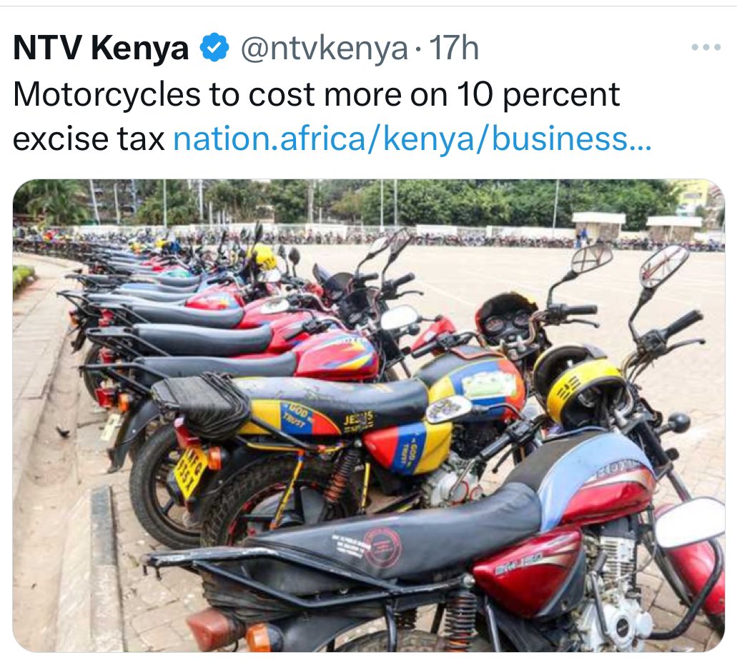 Any BODABODA operator and car-less mwananchi still supporting Ruto and his Sugoi Cartel kindly raise your hands. Zakayo must fill his personal pockets…OVERTAX AND LOOT!

#Ojowa2027