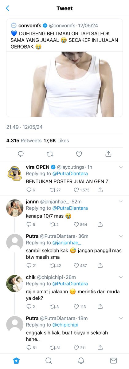 #pondphuwin three tweets au.

cintaku berawal dari gerobak maklor