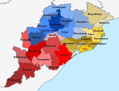 Voting In 8 Districts Tomorrow Except Nuapada, all in South Odisha Ganjam (5 of 13 Assembly seats) Gajapati Rayagada Koraput Malkangiri Nabarangpur Kalahandi Nuapada