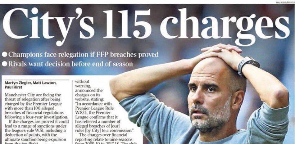 In just a few days, Manchester City will secure their fourth consecutive English title, and the English media will undoubtedly heap praise on them and Pep for their historic accomplishment. But what about the shadow of the 115-count charge? PGMOL was swift to dock points from…