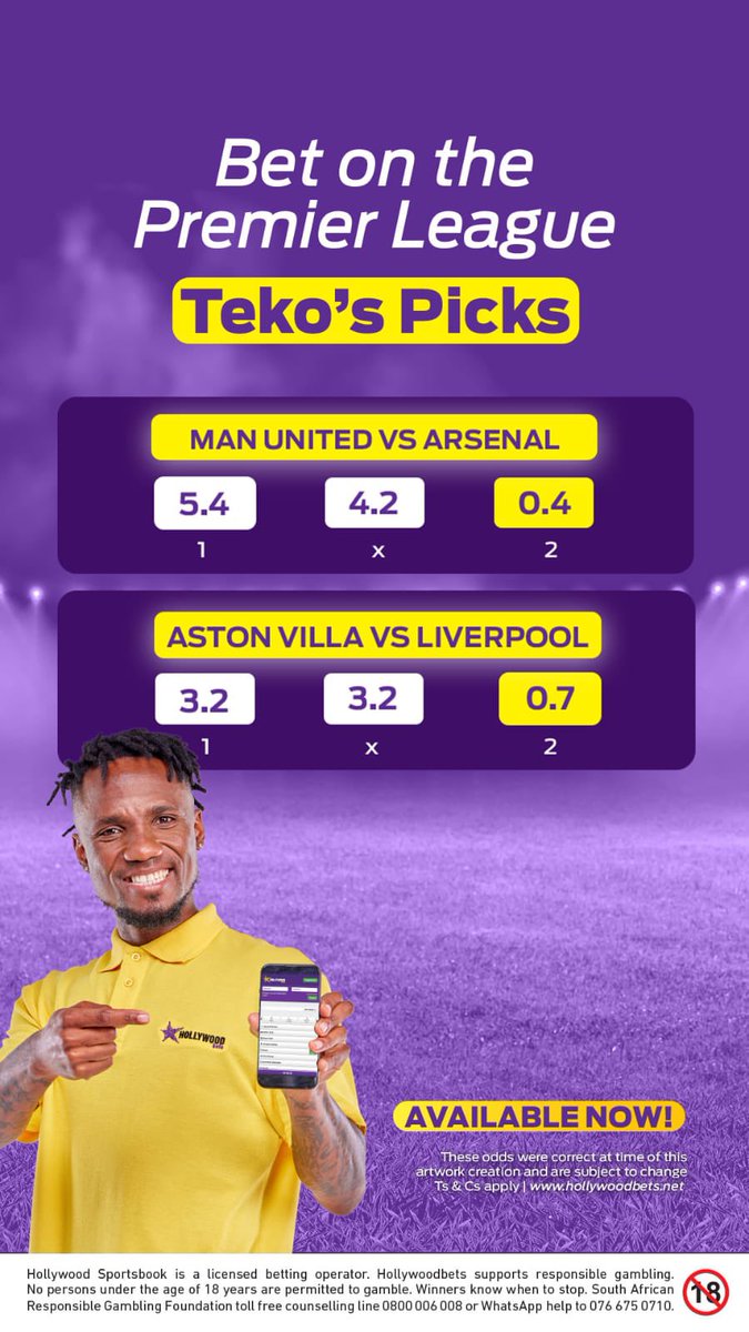 Tsholofelo Teko Modise (@thetrueteko) on Twitter photo Only if Man U can spoil the party on this blockbuster fixture <a href="/Hollywoodbets/">Hollywoodbets</a>
bit.ly/3GdxGG5 Only if Man U can spoil the party on this blockbuster fixture <a href="/Hollywoodbets/">Hollywoodbets</a>
bit.ly/3GdxGG5