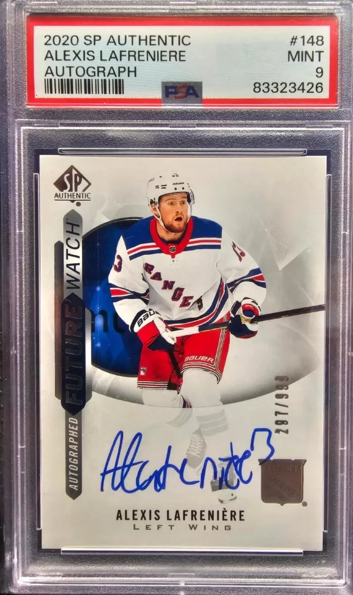 Alexis LaFreniere 20/21 UD SP Authentic Future Watch Rookie Auto PSA 9

🏒  ebay.us/y19bm2

#HockeyCards #TheHobby #NYR #CollectTheBest