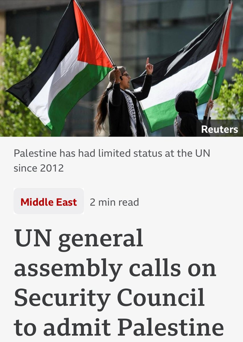 Rewarding terrorist mass murder, rape, torture & kidnap. Australia disgracefully voted to admit “Palestine” as full UN member along with 142 others. Britain and Canada disgracefully abstained along with 23 others.
