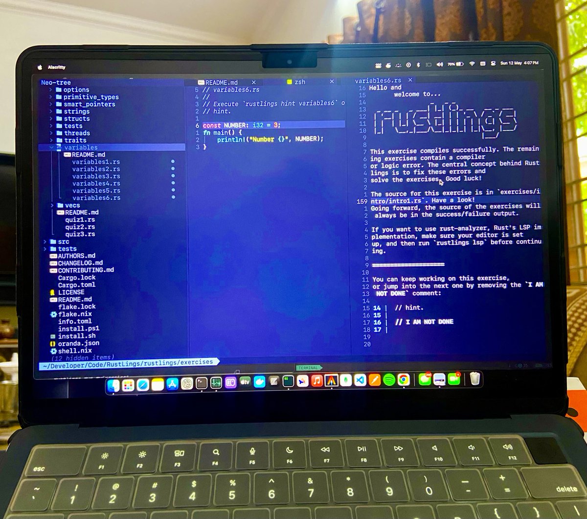 Rustlings 🦀 01 Variables Exercise ✅

#100daysofcode