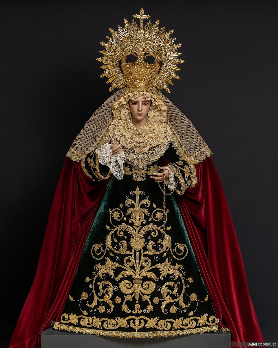 Santa Maria de la Caridad obra de José María Leal. Bendecida esta mañana San José de la Rinconada para la agrupación parroquial de la Humildad.