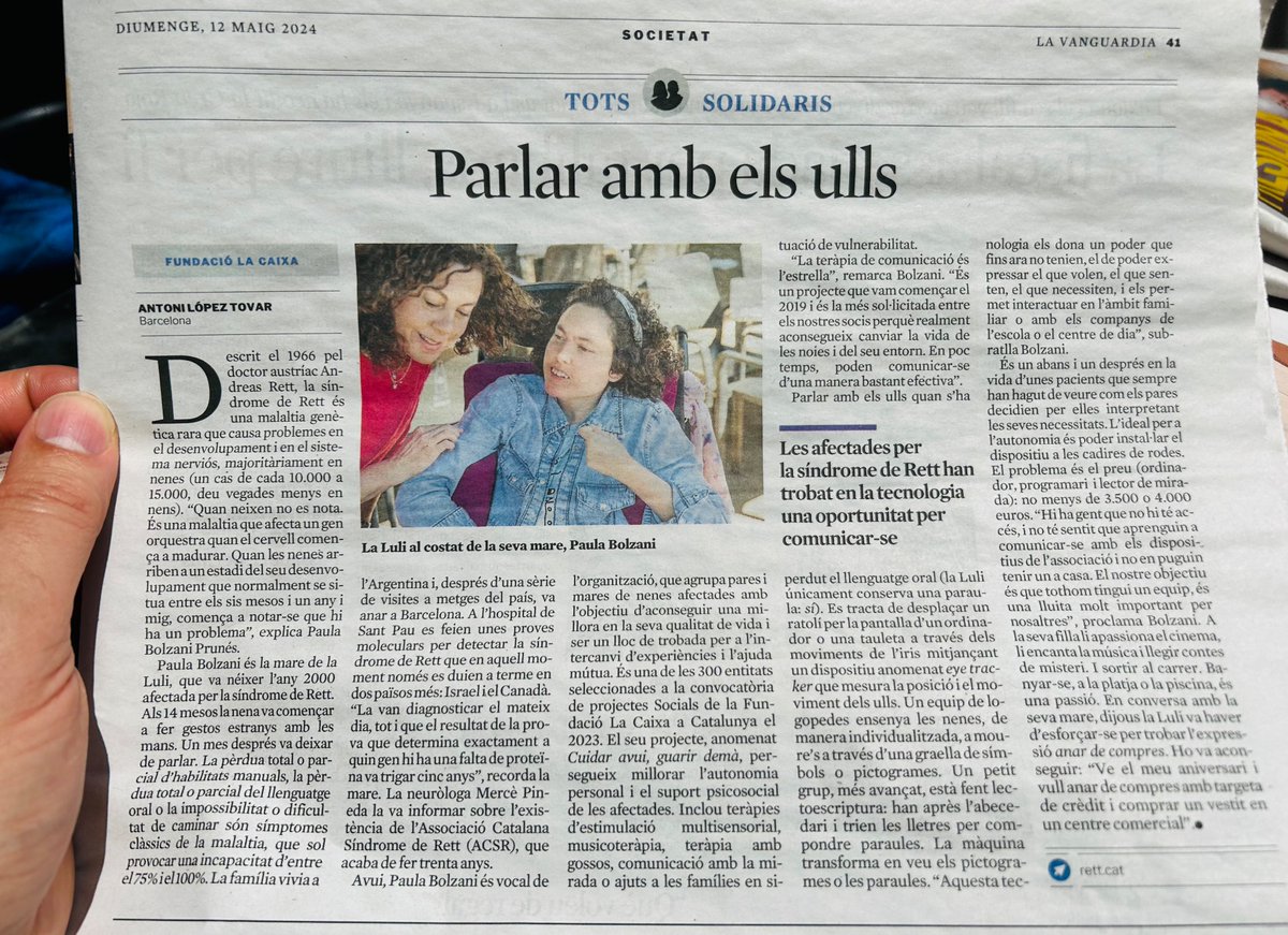Síndrome de Rett, es necessita més financiació per la seva recerca i per ajudar les famílies!