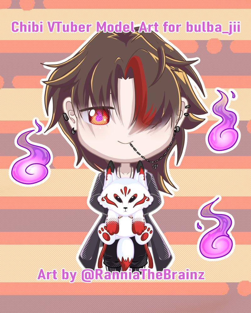 Just finished my first none joke chibi vtuber model art~
I really enjoyed doing a chibi one as it was easier than normal size.
#VGenComm