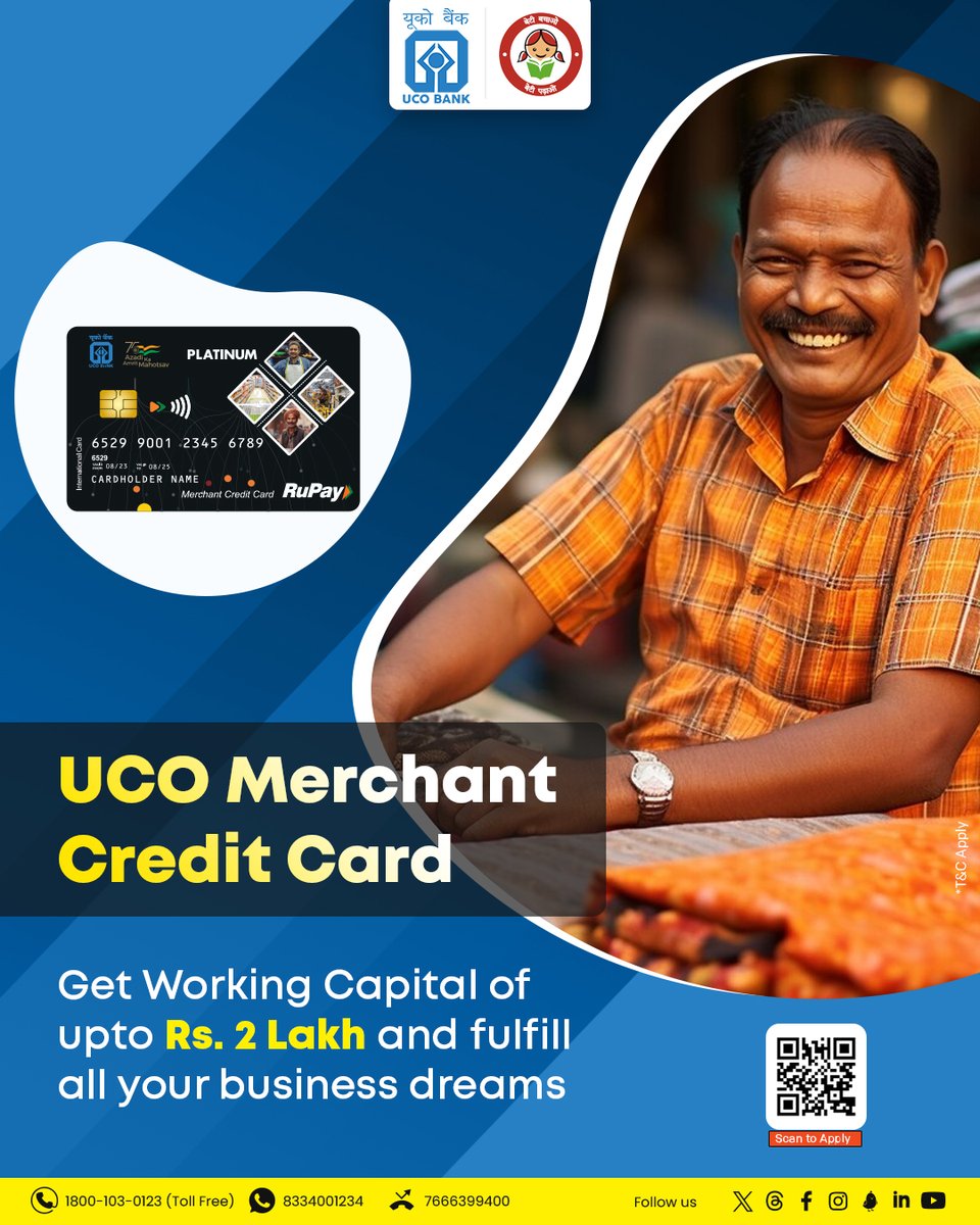 Don't delay, fuel your way, with the #UCOMerchantCreditCard today. The smart way to scale your #Business. #CreditCard #Merchant #Banking #Growth #Finance #WorkingCapital #UCOTURNS81 #81YearsOfTrust