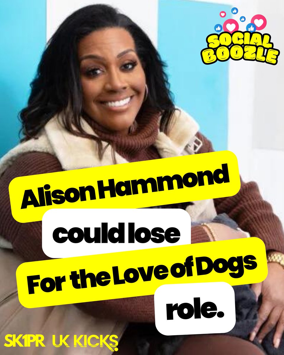 A source close to the production has claimed ITV are “disappointed” with how the show has been received.

They need someone who has dogs? Who is used to dogs ? 

🗣️ #AlisonHammond #ForTheLoveOfDogs. 

SocialBoozle.co.uk | Linktr.ee/SocialBoozle | Bit.ly/checkourstore