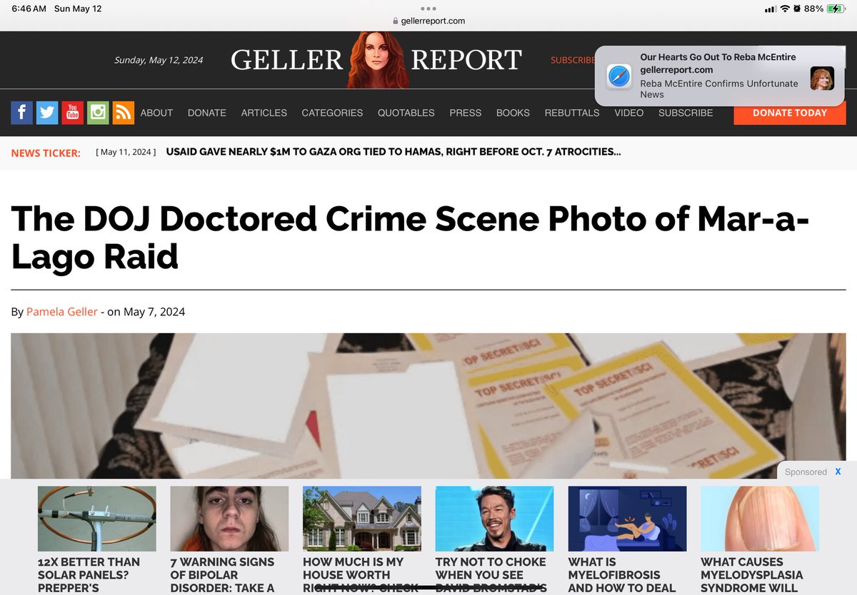 The DOJ doctored crime scene photo of Mar-a-Lago raid. Refer to the link in the comments.