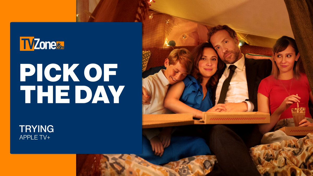 PICK OF THE DAY #Trying, Apple TV+ Fast-forward six years to discover that Nikki (Smith) and Jason (Spall) are experienced adopters having built a lovely little nuclear family, enriched by an extraordinary support network.