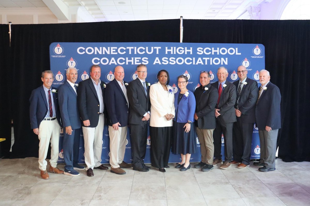 This past Thursday (5/9), the Connecticut High School Coaches Association was proud to host the Hall of Fame Class of 2023/2024. 

Please visit chsca.org/hall-of-fame to see photos of all our Honorees.