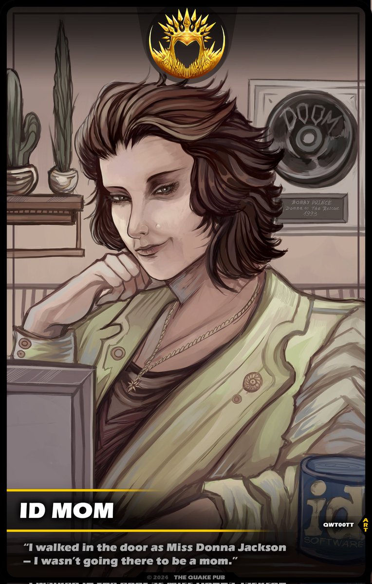Today is #InternationalMothersDay, and I feel it's best opportunity to present to you LEGENDARY Cards, that will be part of <a href="/QuakeCon/">QuakeCon</a> DECK.

Painted in amazing distinctive style of young talented artist 🇲🇩 <a href="/qwt00tt/">𝑞𝑤𝑡𝑂𝑂𝑡𝑡 ✧.*</a>; I am honoured to present to you one and only Ms.Donna, lovely