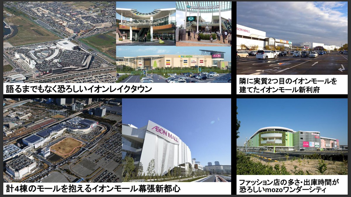 イオン 全国の恐ろしいイオンモール2024年版」