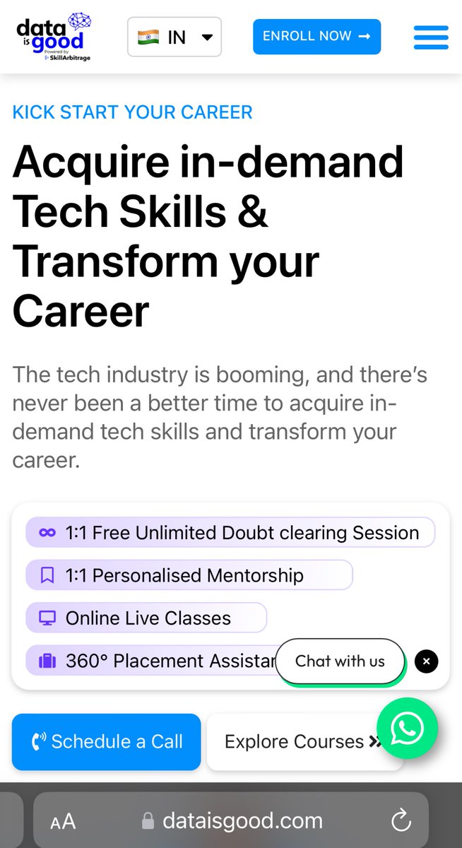 21. Lawsikho: It is an EdTech company.
⚡️Business Model:
It has 3 verticals:
1. Lawsikho: offers legal courses & test prep. for US,UK,India & Canada.
2. Skill arbitrage: offers courses like HR,finance,bookkeeping,etc.(see pic👇)
3. Dataisgood: offers data science & tech courses.