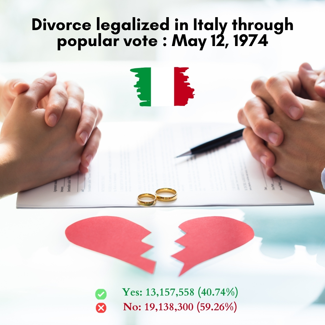 #Italy #DivorceReferendum #GenderEquality #SocialReform #MomentsOfLife #MoofLife_Moment #MoofLife
mooflife.com/EL307192383332…