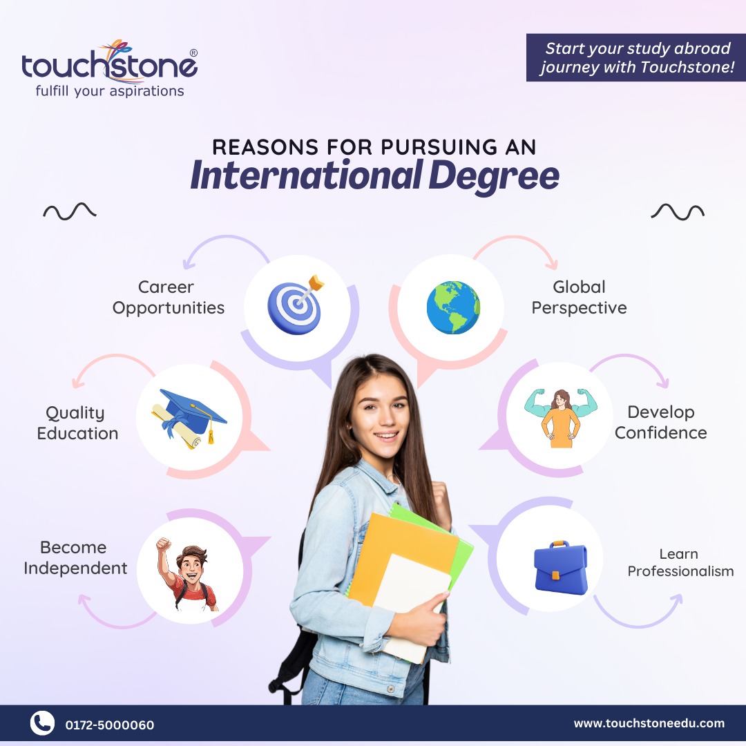 Dreaming of a global future? 🌍✈️ Touchstone Educationals turns your aspirations into destinations. An international degree offers unmatched educational experiences and a global network to boost your career. 🎓💼 
#StudyAbroad #InternationalEducation #GlobalLearning #studyabroad