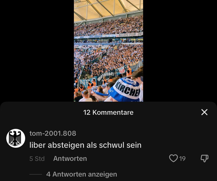 TikTok TikTok… #Schalke #FCH starke Fans die ihr da habt