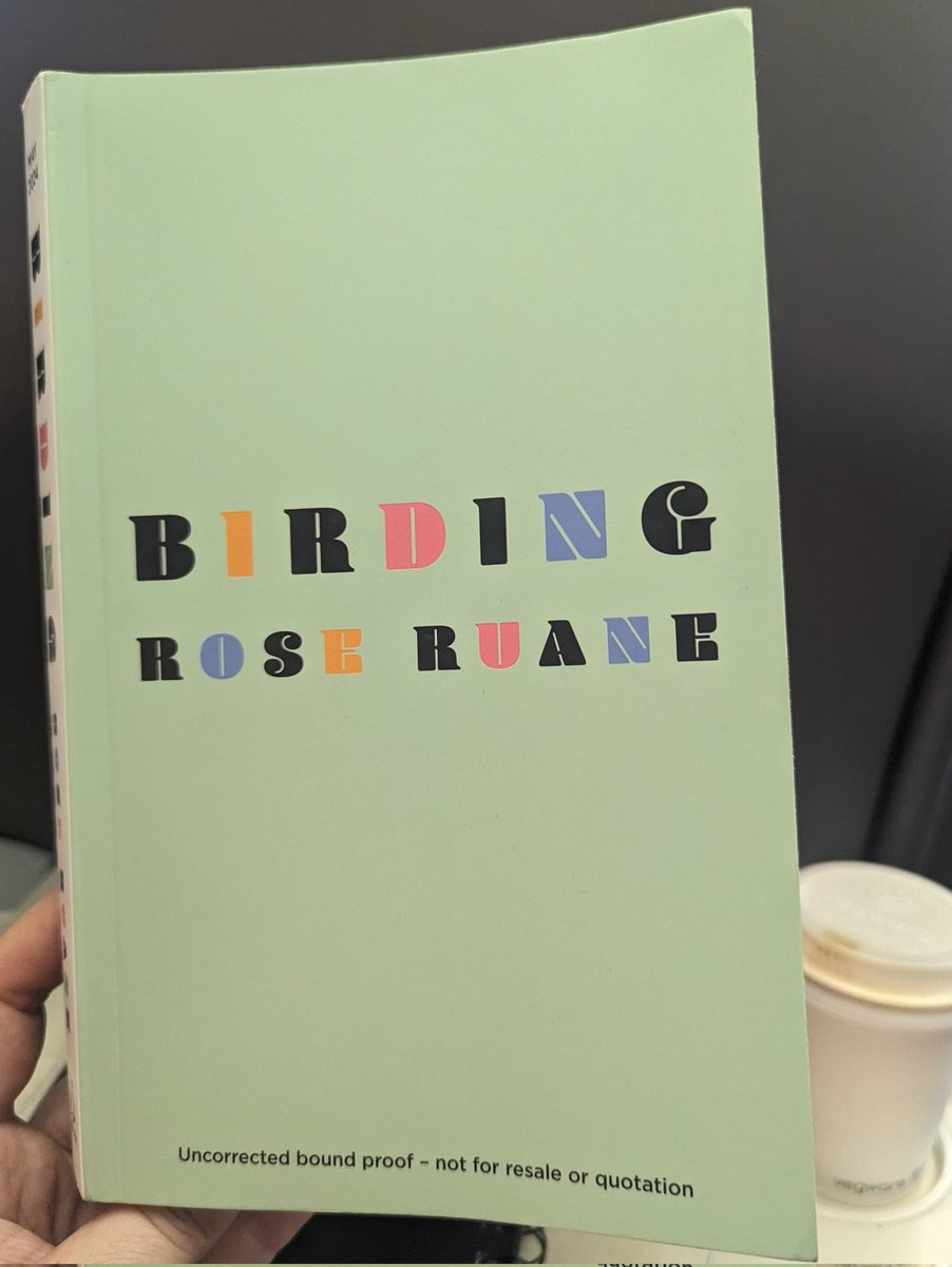 Reading this on the train to that London and I cannot even wait until the end to wax lyrical about the turns of phrase, the barbed observations, the way it makes me goosebump and gasp in recognition. @RegretteRuane you are truly brilliant. More to come... #Birding