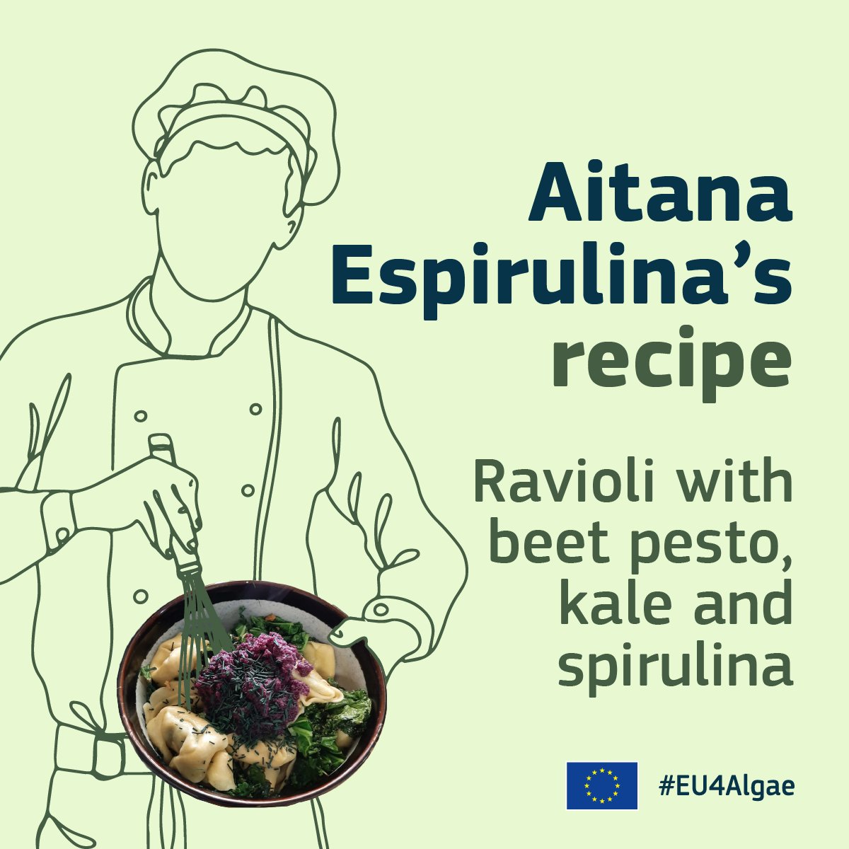 Embark on a gastronomic adventure like no other 🌱🍽️ Follow the steps from Aitana Espirulina’s recipe that showcases the versatility of cooking with algae and add a dash of sea colour to your plate 👉 tinyurl.com/3ehyjwpc #EU4Algae #EMFAF